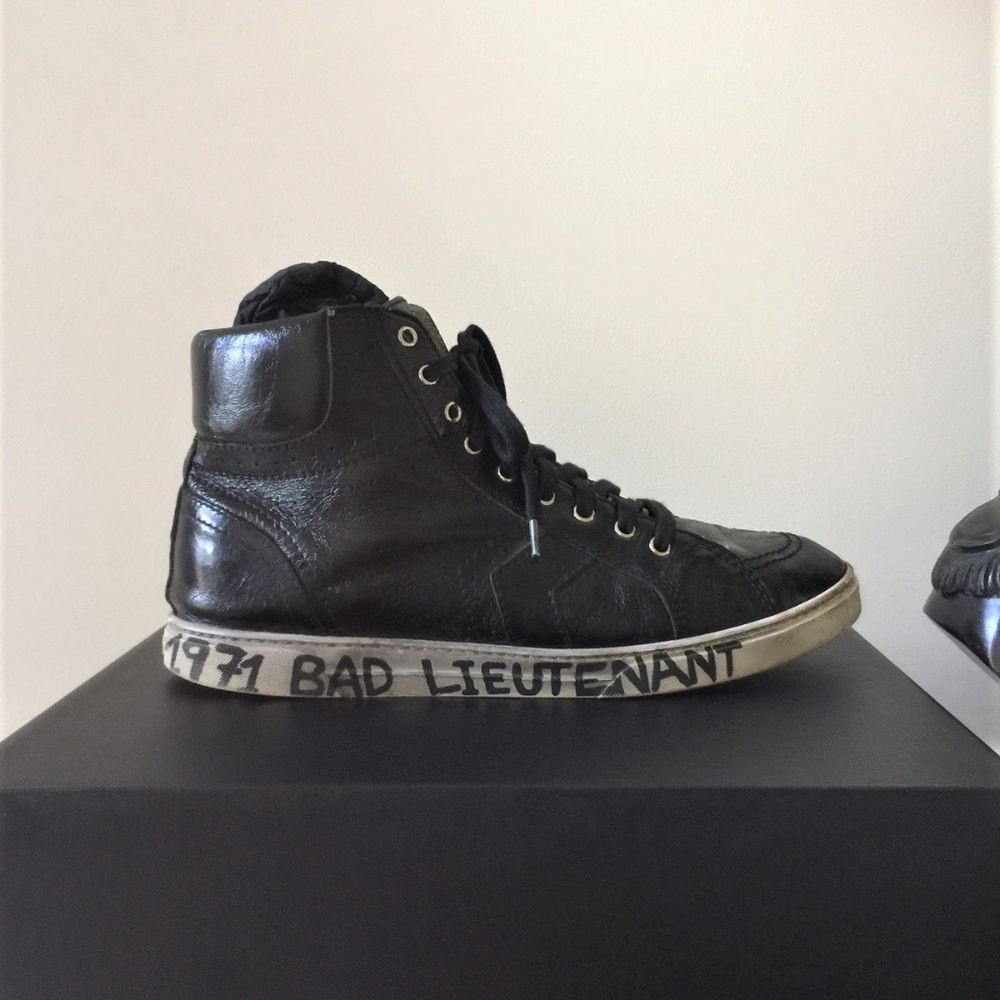 SOLD! Saint Laurent Antibe High-Top Sneakers 45.5 - Picture 2 of 8